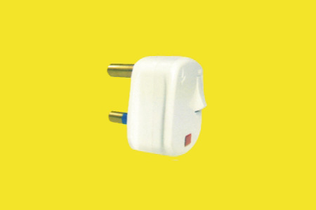 15A ROUND PIN PLUG WITH SWITCH